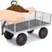 Gorilla Carts GOR1001-COM Heavy-Duty Steel Utility Cart with Removable Sides, 1,000 lb Capacity, Grey   555402514
